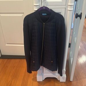 J McLaughlin Navy Quilted Jacket